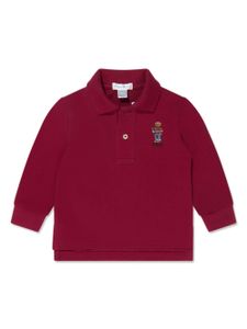 POLO RALPH LAUREN KIDS chemise en coton à broderie Polo Bear - Rouge