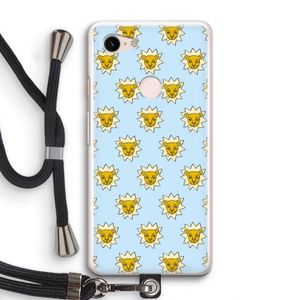 Leeuwenkoppen: Pixel 3 Transparant Hoesje met koord
