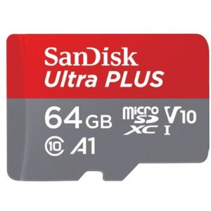 SanDisk MicroSDXC Elite Ultra 64GB 100MB/s Micro SD-kaart