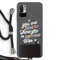 Right Place: Xiaomi Redmi Note 10 5G Transparant Hoesje met koord