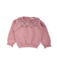 Your wishes winter sweater meisjes - roze - gebreid, gehaakt