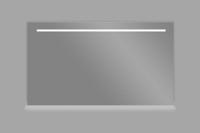 Aluminium spiegel met LED verlichting en onderverlichting 140 inclusief spiegelverwarming