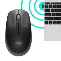 Logitech M190 Muis Radiografisch Optisch Antraciet 3 Toetsen 1000 dpi - thumbnail