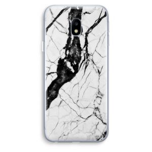 Witte marmer 2: Samsung Galaxy J3 (2017) Transparant Hoesje