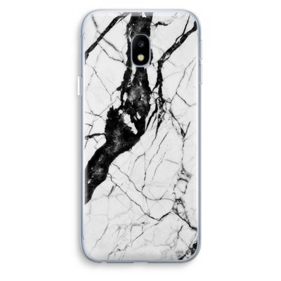 Witte marmer 2: Samsung Galaxy J3 (2017) Transparant Hoesje