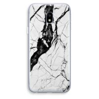 Witte marmer 2: Samsung Galaxy J3 (2017) Transparant Hoesje
