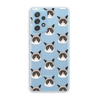 It's a Purrr Case: Samsung Galaxy A73 Transparant Hoesje