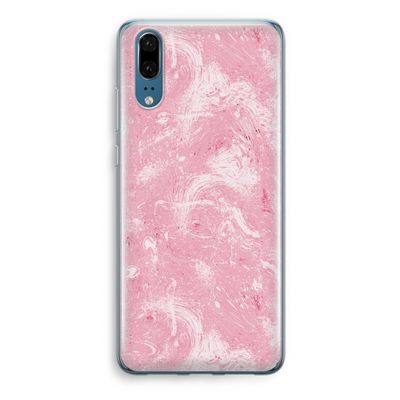 Abstract Painting Pink: Huawei P20 Transparant Hoesje