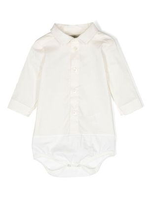 Gensami kids barboteuse boutonnée à manches longues - Tons neutres