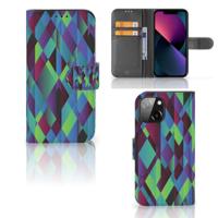 iPhone 13 Mini | Book Case | Abstract Green Blue