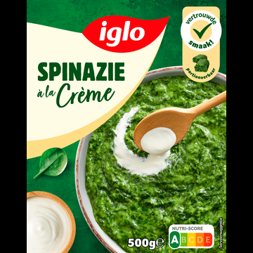 Iglo Spinazie a la creme 500 g bij Jumbo