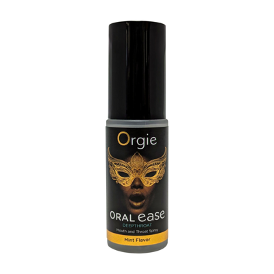 Orgie Oral Ease Deepthroat - Mond- en Keelspray - Munt Smaak - 0,5 fl oz / 15 ml