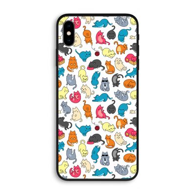 Kleurrijke katten: iPhone XS Max Biologisch afbreekbaar hoesje