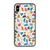 Kleurrijke katten: iPhone XS Max Biologisch afbreekbaar hoesje