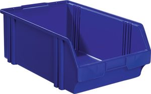 LA-KA-PE Magazijnbak | L500/450xB300xH180 mm | PS blauw | 10 stuks - LK1 BLAU LK1 BLAU