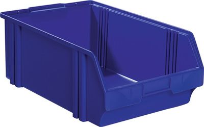 LA-KA-PE Magazijnbak | L500/450xB300xH180 mm | PS blauw | 10 stuks - LK1 BLAU LK1 BLAU