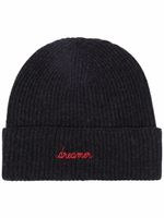 Maison Labiche bonnet Dreamer en maille nervurée - Gris