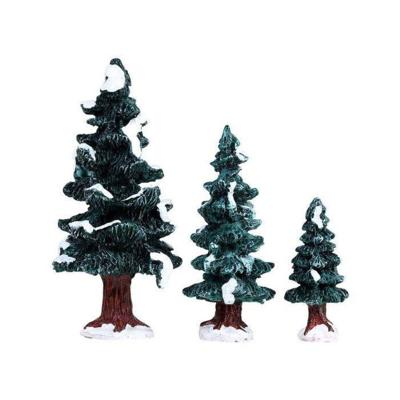 Christmas evergreen tree set of 3 - Lemax
