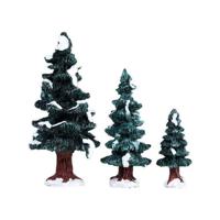 Christmas evergreen tree set of 3 - Lemax