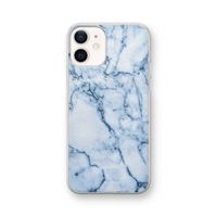 Blauw marmer: iPhone 12 Transparant Hoesje