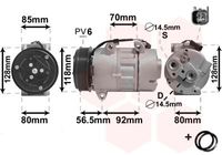 AIRCO COMPRESSOR 2.0 TD Type Visteon 1800K394