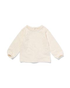 HEMA Baby T-shirt Broderie Gebroken Wit (gebroken wit)