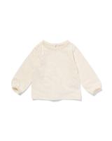 HEMA Baby T-shirt Broderie Gebroken Wit (gebroken wit)