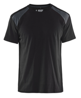 Blåkläder T-Shirt bicolour 33791042 | Zwart/Donkergrijs | Maat M - 7330509648377