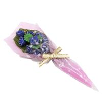 2 stuks 1:12 Mini huis speelgoed simulatie Rose boeket bloem scène accessoires (blauw)