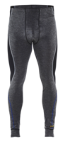 Blåkläder lange onderbroek 100% merino warm 18491732 | medium grijs/zwart | maat 4xl - 7330509423417