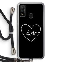 Best heart black: Huawei P Smart (2020) Transparant Hoesje met koord