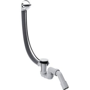 Hansgrohe Flexaplus badafvoer, overloopcombinatie met waste voor normaal bad chroom 58143000