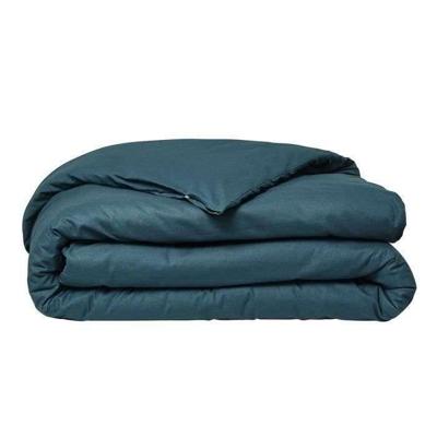 Vandaag essentiële duyt cover - 240 x 260 cm - 2 personen - 100% une katoen - pauw