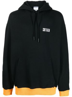 Marcelo Burlon County of Milan hoodie en coton à logo imprimé - Noir