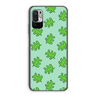 Groene blaadjes: Xiaomi Redmi Note 10 5G Transparant Hoesje