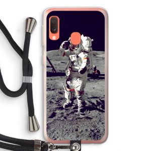 Spaceman: Samsung Galaxy A20e Transparant Hoesje met koord