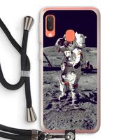 Spaceman: Samsung Galaxy A20e Transparant Hoesje met koord