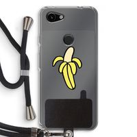 Banana: Pixel 3a Transparant Hoesje met koord