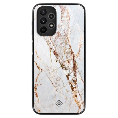 Samsung Galaxy A23 hoesje - Marmer goud
