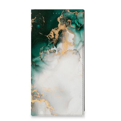 Standcase voor Samsung Galaxy S25 Ultra Marmer Groen