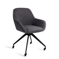 Jesper Home Eetkamerstoel 'Kushi' Glide Black, kleur Black-Out