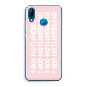 Hotline bling pink: Huawei P20 Lite Transparant Hoesje