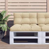 Palletkussen 70x40x12 cm stof beige