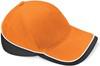 Beechfield CB171 Teamwear Competition Cap - Orange/Black/White - One Size