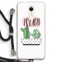 I love cacti: Xiaomi Redmi 5 Transparant Hoesje met koord