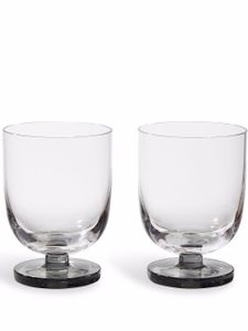 Tom Dixon lot de deux verres Puck - Gris