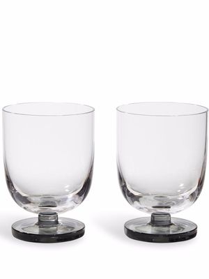 Tom Dixon lot de deux verres Puck - Gris