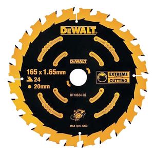 DeWalt Accessoires Cirkelzaagblad 165x20x24t Finish, kerf 1,65mm - DT10624-QZ