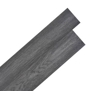 VidaXL Vloerplanken zelfklevend 5,02 m² 2 mm pvc zwart en wit