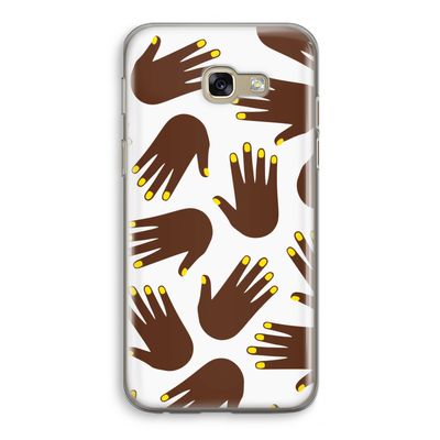 Hands dark: Samsung Galaxy A5 (2017) Transparant Hoesje